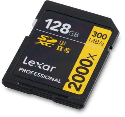 SDXC 128 GB Lexar Professional 2000x SDXC UHS-II