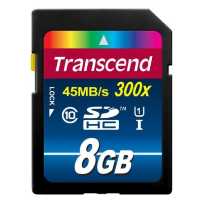 SDHC  8GB  Transcend Class 10