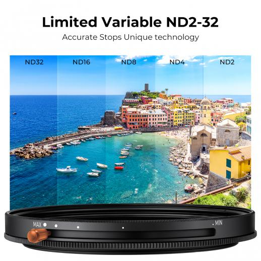 Светофильтр K&F Concept Nano-D CPL + Variable ND2-ND32 52mm Светофильтр K&F Concept Nano-D CPL + Variable ND2-ND32 52mm