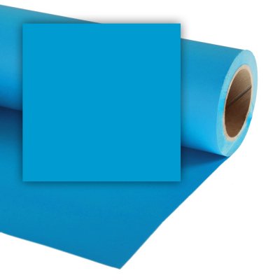 Бумажный фон Colorama CO127 Lagoon 2,72 × 11 м, насыщенно-голубой (лагуна)