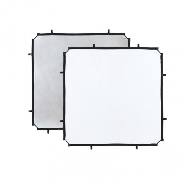 Ткань Lastolite Skylite Rapid LR81131R 1,1×1,1 м, серебро/белый Ткань Lastolite Skylite Rapid LR81131R 1,1×1,1 м, серебро/белый