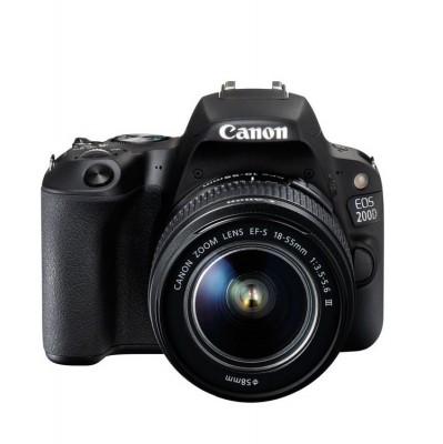 Canon EOS 200D Kit 18-55 is STM black