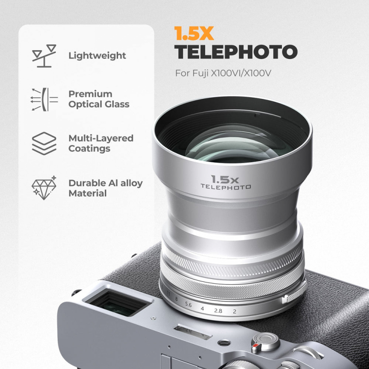 Телеобъектив 1.5x для X100VI и X100V