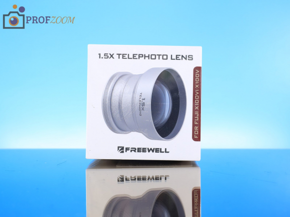 Телеобъектив Freewell 1.5x для Fujifilm X100VI/X100V, серебристый Телеобъектив Freewell 1.5x для Fujifilm X100VI/X100V, серебристый