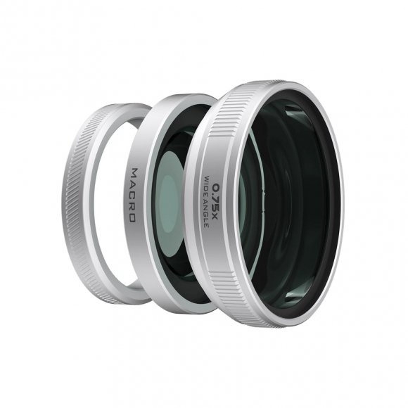 Объектив Freewell 2-in-1 Wide Angle & Macro для Fujifilm X100VI/X100V, серебристый Объектив Freewell 2-in-1 Wide Angle & Macro для Fujifilm X100VI/X100V, серебристый