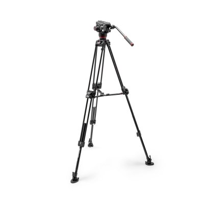 Видеокомплект Manfrotto MVK504XTWINFA: голова 504X и штатив 645 Fast Twin, алюминий