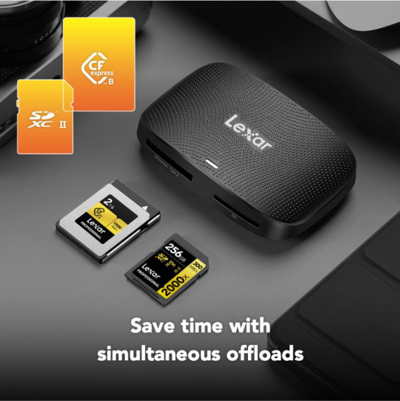 Картридер Lexar Professional CFexpress Type B / SD UHS-II USB 3.2 Gen2 (LRW520U-RNBNG) Картридер Lexar Professional CFexpress Type B / SD UHS-II USB 3.2 Gen2 (LRW520U-RNBNG)