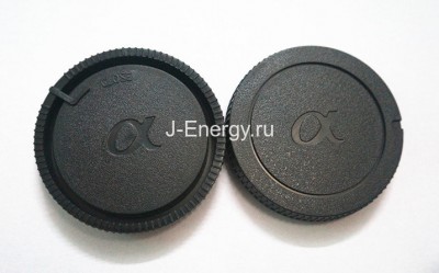 Крышки объектива Sony A-Minolta (комплект, крышка байонета и задняя крышка, черного цвета)