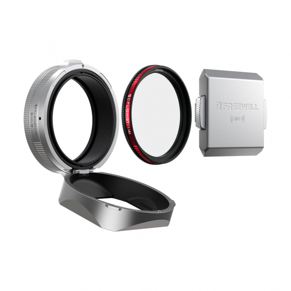 Бленда Freewell Real Lens Hood с фильтром CPL/Black Mist 1/4 для Fujifilm X100VI/X100V, серебристая Бленда Freewell Real Lens Hood с фильтром CPL/Black Mist 1/4 для Fujifilm X100VI/X100V, серебристая