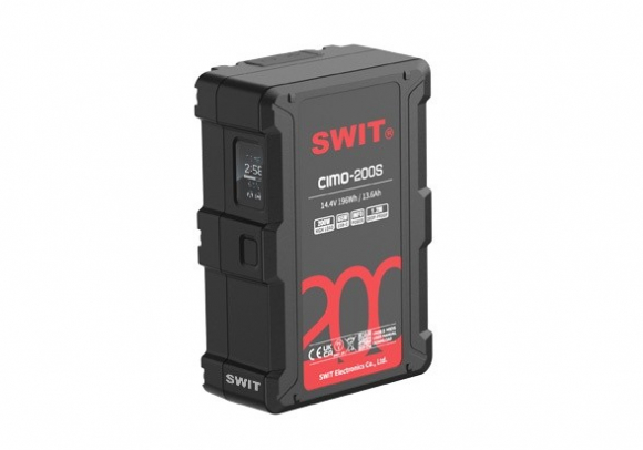 Аккумулятор SWIT CIMO-200S V-mount Cine 196 Вт·ч, 200 Вт, D-Tap, USB-C 65 Вт Аккумулятор SWIT CIMO-200S V-mount Cine 196 Вт·ч, 200 Вт, D-Tap, USB-C 65 Вт