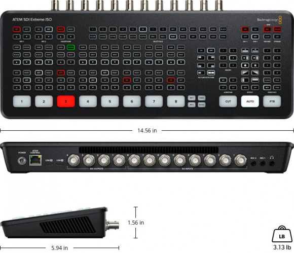 Видеомикшер Blackmagic ATEM SDI EXTREME ISO Видеомикшер Blackmagic ATEM SDI EXTREME ISO
