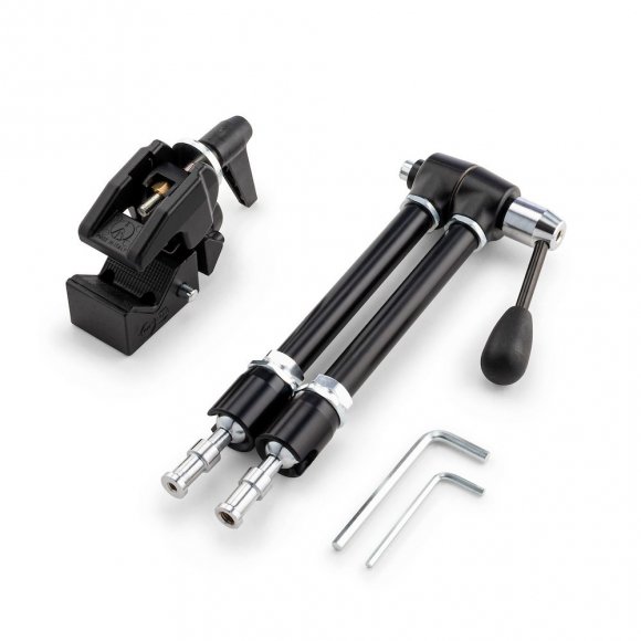 Шарнирный кронштейн Manfrotto 143RC Magic Arm с зажимом Super Clamp и площадкой