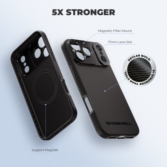 Чехол Freewell Filmmaker для iPhone 17 Pro с креплением 17 мм и магнитным фильтром Чехол Freewell Filmmaker для iPhone 17 Pro с креплением 17 мм и магнитным фильтром