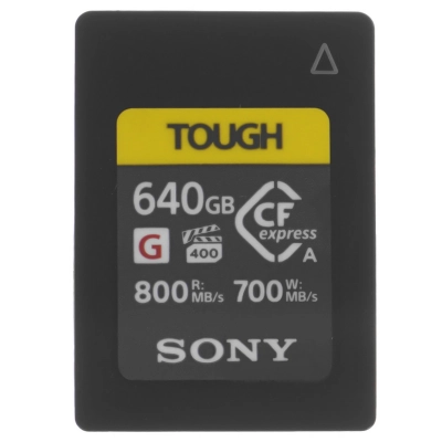 Карта памяти SONY 640GB CFexpress Type A TOUGH (800R/700W) (CEA-G640T)