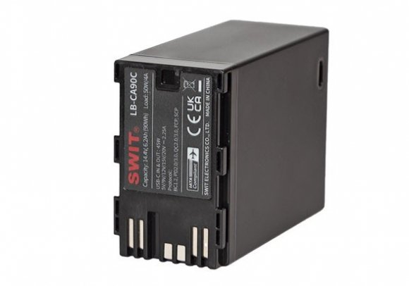 Аккумулятор SWIT LB-CA90C для Canon BP-A30/A60, 90 Вт·ч, D-Tap, USB-C 45 Вт Аккумулятор SWIT LB-CA90C для Canon BP-A30/A60, 90 Вт·ч, D-Tap, USB-C 45 Вт