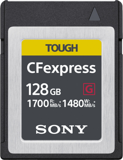 Карта памяти Sony CFexpress Type B Tough 128 ГБ (CEB-G128) для фотокамер и цифровой техники