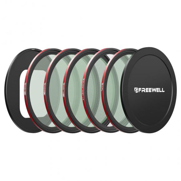 Набор из 5 магнитных фильтров Freewell Sherpa QuickSnap (ND4, ND8, ND16, CPL, Black Mist 1/4) для iPhone Набор из 5 магнитных фильтров Freewell Sherpa QuickSnap (ND4, ND8, ND16, CPL, Black Mist 1/4) для iPhone