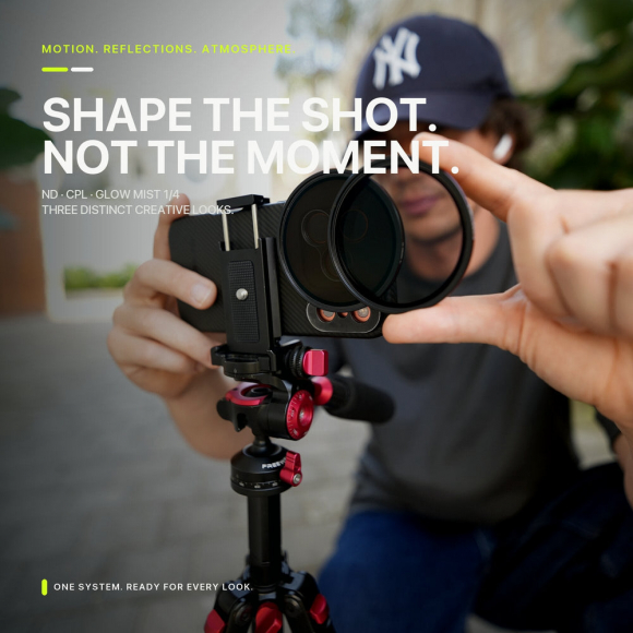 Набор из 5 магнитных фильтров Freewell Sherpa QuickSnap (ND4, ND8, ND16, CPL, Black Mist 1/4) для iPhone Набор из 5 магнитных фильтров Freewell Sherpa QuickSnap (ND4, ND8, ND16, CPL, Black Mist 1/4) для iPhone