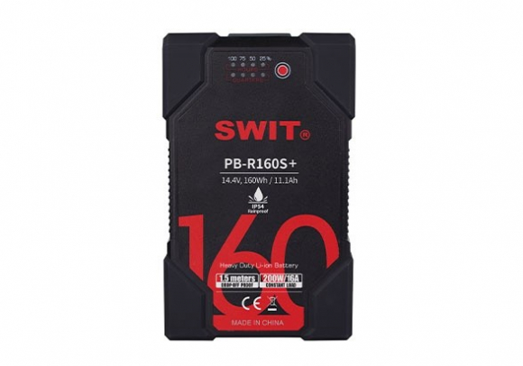 Защищённый аккумулятор SWIT PB-R160S+ V-mount 160 Вт·ч, IP54, 200 Вт Защищённый аккумулятор SWIT PB-R160S+ V-mount 160 Вт·ч, IP54, 200 Вт