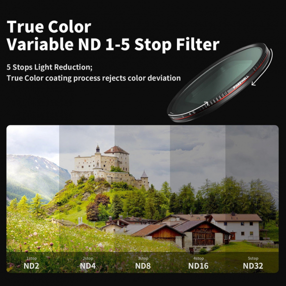 Магнитный переменный ND-фильтр Freewell Sherpa True Color VND 1-5 stop для iPhone Магнитный переменный ND-фильтр Freewell Sherpa True Color VND 1-5 stop для iPhone