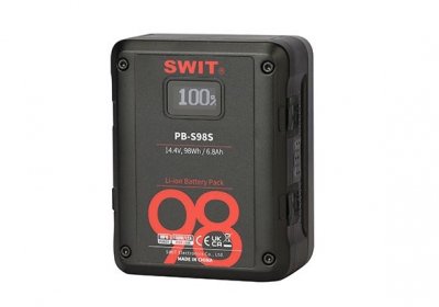 Аккумулятор SWIT PB-S98S V-mount для кинокамер 98 Вт·ч, 2× D-Tap, OLED