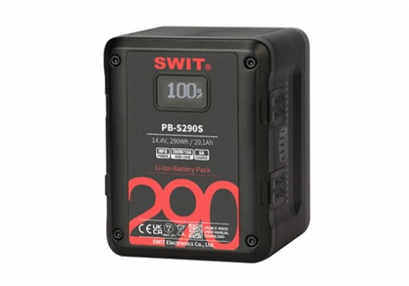 Аккумулятор SWIT PB-S290S V-mount для кинокамер 290 Вт·ч, 4× D-Tap, OLED
