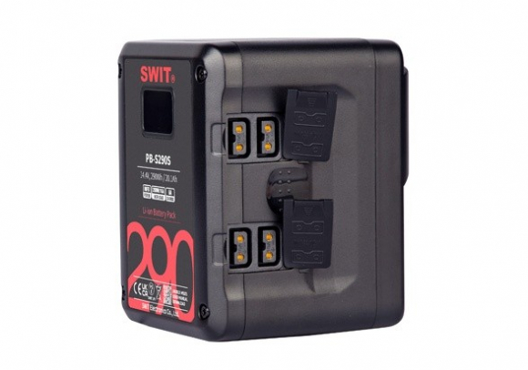 Аккумулятор SWIT PB-S290S V-mount для кинокамер 290 Вт·ч, 4× D-Tap, OLED