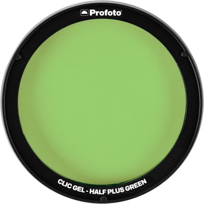 Цветной фильтр Profoto Clic Gel Half Plus Green для вспышек A1/A1X/C1 Plus
