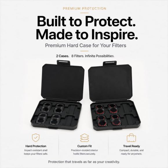 Набор из 8 фильтров Freewell All Day (ND и ND/PL 8, 16, 32, 64) для DJI Osmo Pocket 4P и Xtra Muse 2 Pro Набор из 8 фильтров Freewell All Day (ND и ND/PL 8, 16, 32, 64) для DJI Osmo Pocket 4P и Xtra Muse 2 Pro