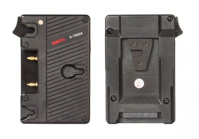 Переходная площадка SWIT S-7005A для аккумуляторов Gold Mount на камеры V-mount, D-Tap