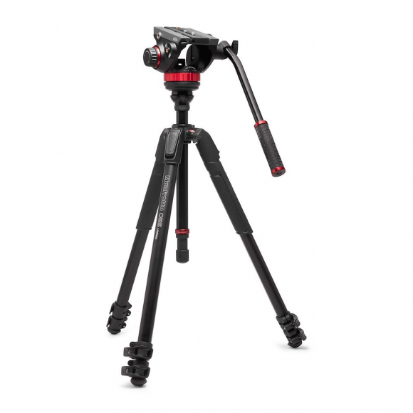 Видеокомплект Manfrotto MVK502055XPRO3V: голова MVH502AH и алюминиевый штатив 055 Video Видеокомплект Manfrotto MVK502055XPRO3V: голова MVH502AH и алюминиевый штатив 055 Video