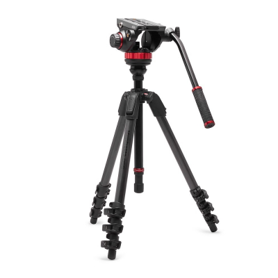 Видеокомплект Manfrotto MVK502055CXPROV: голова MVH502AH и карбоновый штатив 055 Video