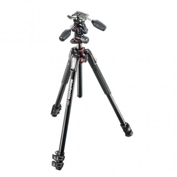 Штатив Manfrotto MK190XPRO3-3W: алюминиевый 190XPRO с трёхосевой головой