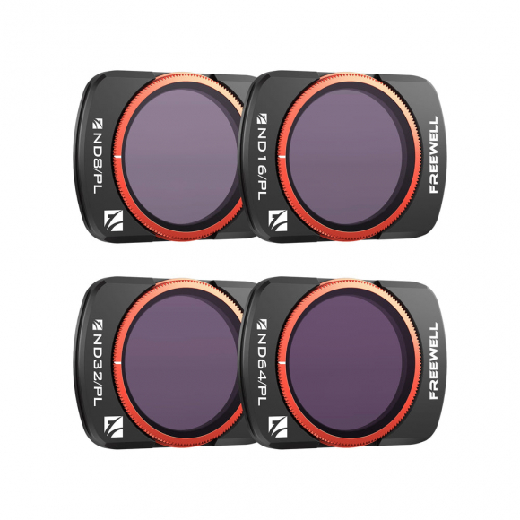 Набор из 4 гибридных ND/PL фильтров Freewell Bright Day (ND8/PL, ND16/PL, ND32/PL, ND64/PL) для DJI Osmo Pocket 4, Pocket 3 и Xtra Muse Набор из 4 гибридных ND/PL фильтров Freewell Bright Day (ND8/PL, ND16/PL, ND32/PL, ND64/PL) для DJI Osmo Pocket 4, Pocket 3 и Xtra Muse