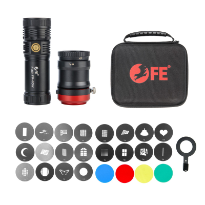 Фотофонарь проекционный Falcon Eyes Flash FP-40W Kit2 с гобо и фильтрами Фотофонарь проекционный Falcon Eyes Flash FP-40W Kit2 с гобо и фильтрами