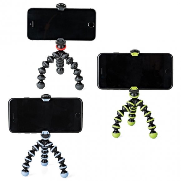 Мини-штатив Joby GorillaPod Mobile Mini JB01519 для смартфона, чёрный/зелёный