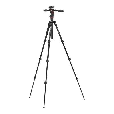 Штатив Manfrotto Befree Advanced MKBFRLA4BK-3W с трёхосевой головой 3-Way Live, клипсы