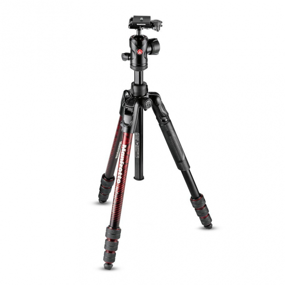 Штатив Manfrotto Befree Advanced MKBFRTA4RD-BH с шаровой головой, поворотные фиксаторы, красный Штатив Manfrotto Befree Advanced MKBFRTA4RD-BH с шаровой головой, поворотные фиксаторы, красный