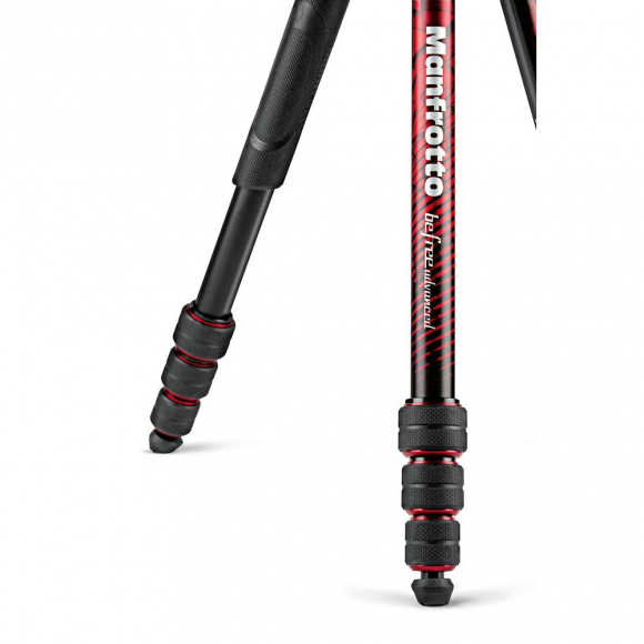 Штатив Manfrotto Befree Advanced MKBFRTA4RD-BH с шаровой головой, поворотные фиксаторы, красный Штатив Manfrotto Befree Advanced MKBFRTA4RD-BH с шаровой головой, поворотные фиксаторы, красный