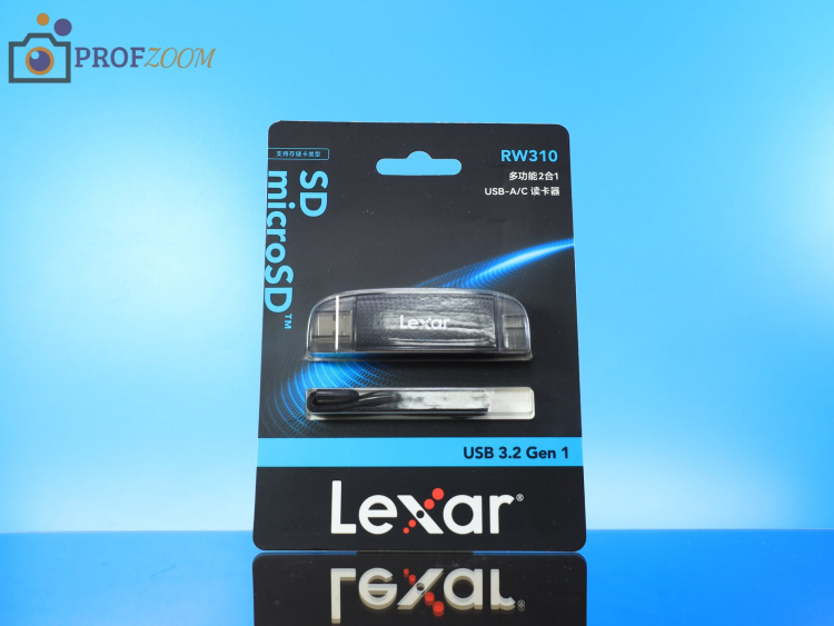 Кард-ридер в фирменной упаковке Lexar RW310
