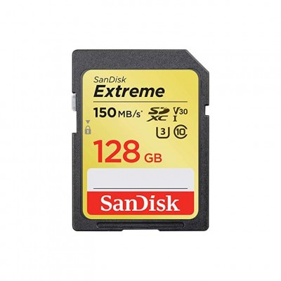  SDXC 128GB SanDisk Class 10 Extreme V30 UHS-I U3 (150 Mb/s)