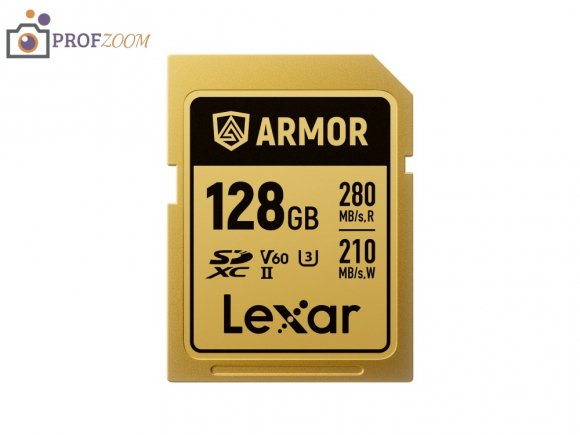 Карта памяти Lexar SDXC 128GB ARMOR Gold C10 V60 U3 (R280/W210 MB/s) Карта памяти Lexar SDXC 128GB ARMOR Gold C10 V60 U3 (R280/W210 MB/s)