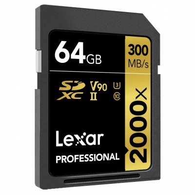 SDXC 64 GB Lexar Professional 2000x SDXC UHS-II