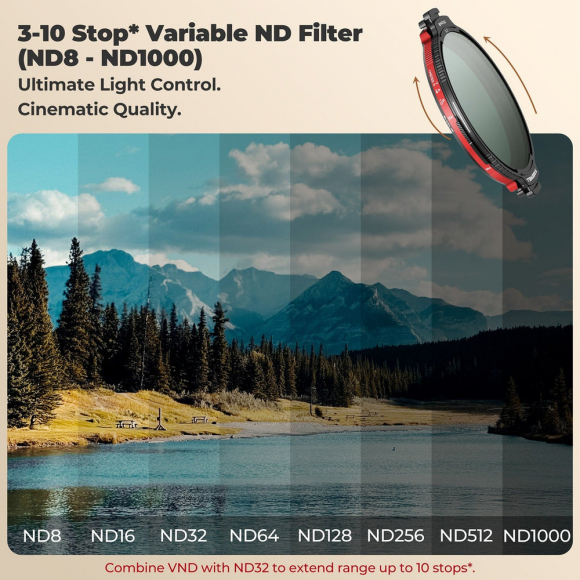 Гибридный фильтр Freewell Real Locking VND/CPL All Day Kit (3-10 stop, ND32, основание 82 мм) Гибридный фильтр Freewell Real Locking VND/CPL All Day Kit (3-10 stop, ND32, основание 82 мм)