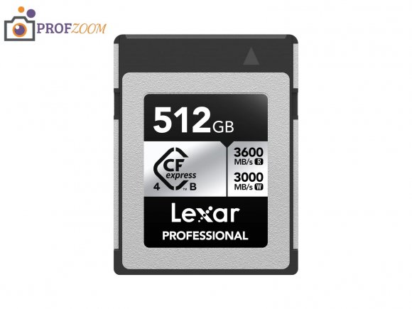Карта памяти Lexar Professional CFexpress 4.0 Type B 512GB SILVER (LCXEXS4512G-RNENC)