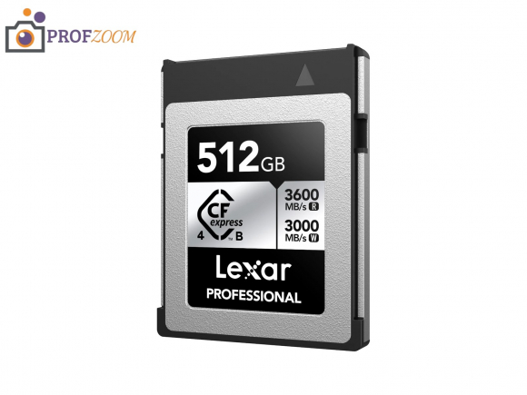 Карта памяти Lexar Professional CFexpress 4.0 Type B 512GB SILVER (LCXEXS4512G-RNENC)