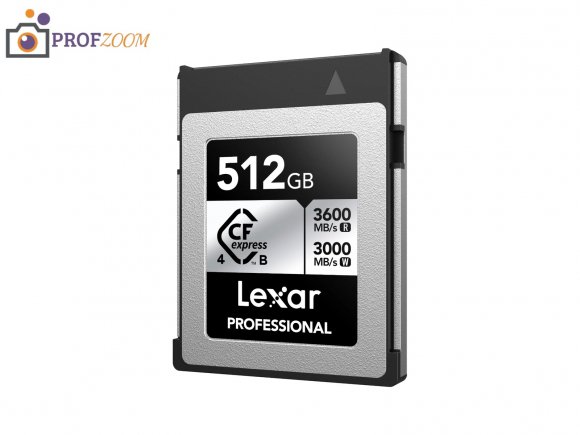 Карта памяти Lexar Professional CFexpress 4.0 Type B 512GB SILVER (LCXEXS4512G-RNENC)