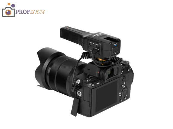 Накамерный микрофон Saramonic Vmic4 с двумя капсюлями (вперёд и назад), питание AAA