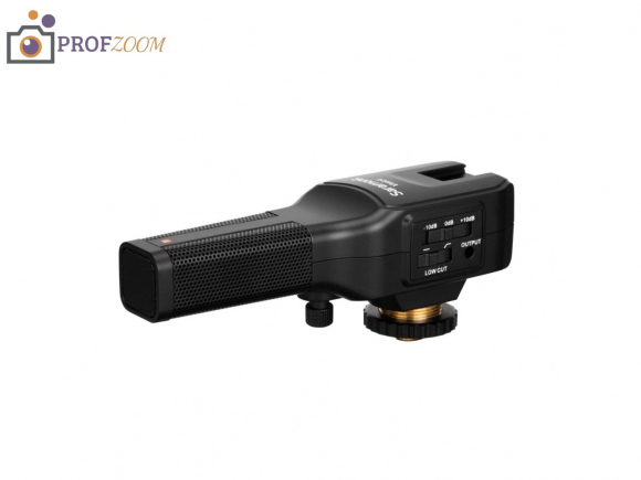 Накамерный микрофон Saramonic Vmic4 с двумя капсюлями (вперёд и назад), питание AAA