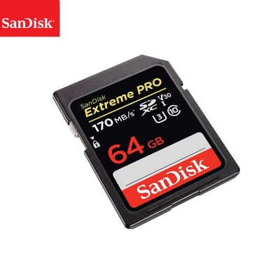 SDXC  64GB  SanDisk Class 10 Extreme Pro V30 UHS-I U3 (170 Mb/s)
